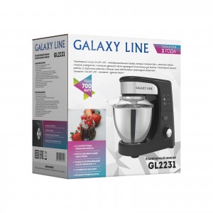 Миксер планетарный Galaxy LINE GL2231 ЧЕРНЫЙ (700 Вт)