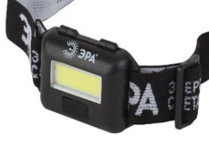 Фонарь налобный 3Вт COB LED Extra, 3*ААА, IP44, 25 часов влагостойкий ЭРА GB-607 8338