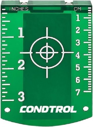 Магнитная мишень для лазерного нивелира (зелёная) CONDTROL 1-7-110
