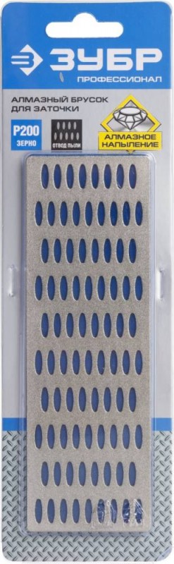 Брусок алмазный ЗУБР "ПРОФЕССИОНАЛ" заточной, кр.зернистость, Р200, 50*150, 35715-03_z01