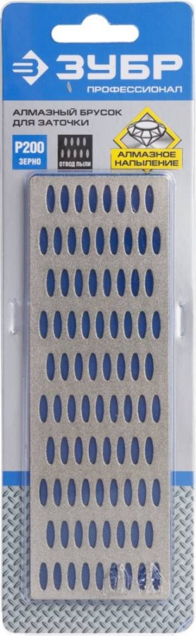 Брусок алмазный ЗУБР "ПРОФЕССИОНАЛ" заточной, кр.зернистость, Р200, 50*150, 35715-03_z01