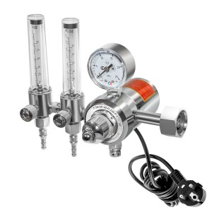 Регулятор расхода газа универсальный Сварог У-30/АР-40-П-220-Р-2 (с2-мя ротаметрами) ПРОФИ