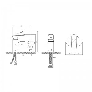 Смеситель для раковины SEGEL WHITE 95013