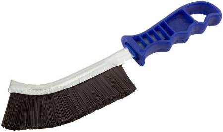 Щетка нейлоновая ручная, изогнутая, пласт. ручка тип F FIT 38414