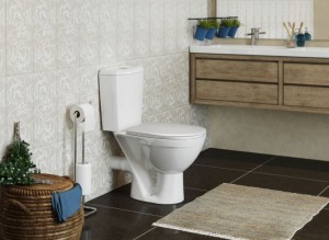 Унитаз-компакт "Соло" (белый,гориз.,нижн.,сид.,2-кн.арм.) ROSA
