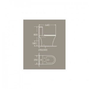 Унитаз-компакт T2334 сиденье ДП тонкое, безободковый круговой смыв EvaGold EG040063