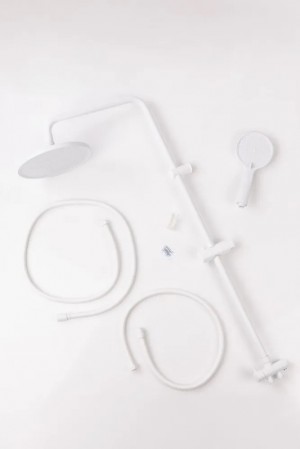 Душевая система с тропическим душем Белый б/смесителя Sanday SD906