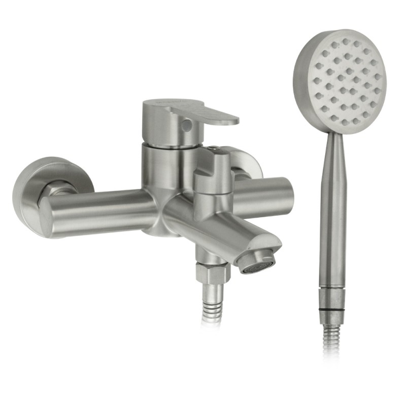 Смеситель для ванны, короткий излив, шар., нерж.сталь 304 MAGNUS 9194