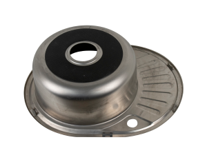 Мойка FABIA врезная 57*45см, ПРАВАЯ, толщ.0,8мм, глуб.160мм, сифон с перел.