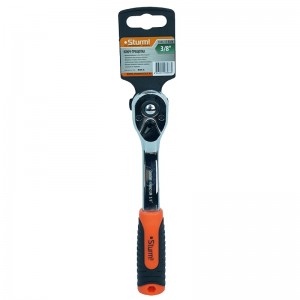 Ключ-трещотка 3/8", 72 зуба, квадрат, с быстрым сбросом, CrV Sturm! 1045-17-R3/8