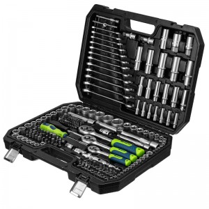 Набор инструментов 215 предметов 1/2", 3/8", 1/4", кейс Сибртех 14170