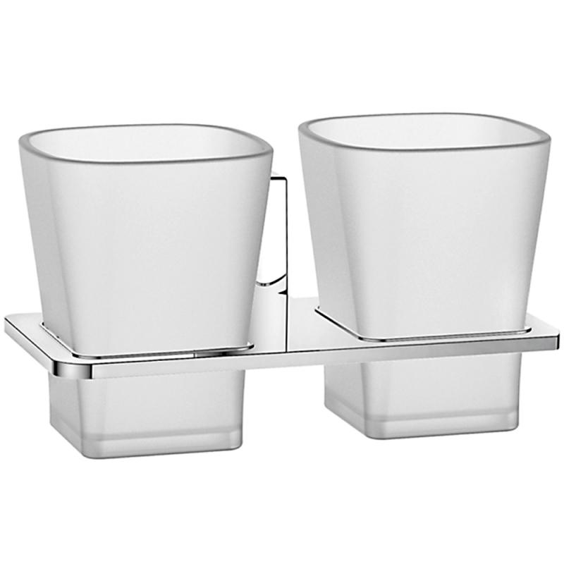 Держатель с 2-мя стаканами (стекло) LEDEME L30308