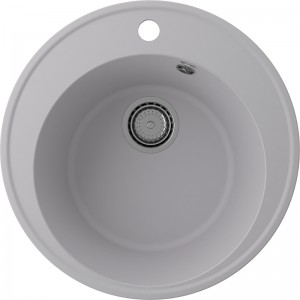 Мойка ULGRAN Quartz Nora 485-04 круглая платина