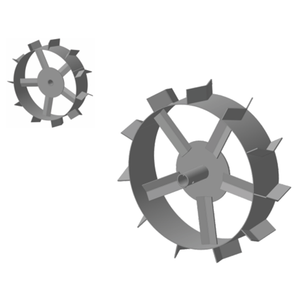 Грунтозацепы вал 30мм. 445/120мм втулка 85мм, сплошной обод НЦ ГМБК30.450.120