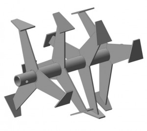 Фреза-культиватор лепестковая М вал S24 330/355мм4-ряд втулка 82мм Форза, Кроссер, Хопер 01.12.31.29