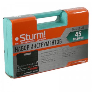Набор головок 5-19мм и бит 45 пред. Sturm! 1045-20-S45