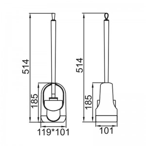 Ершик напольный Серый Ledeme L906-1