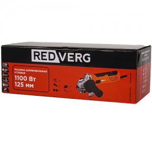 Угловая шлифовальная машина REDVERG RD-AG1100-125E (1100Вт, 125мм)