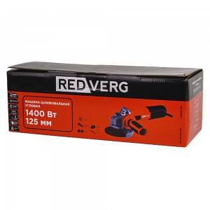 Угловая шлифовальная машина REDVERG RD-AG1400-125 (1400Вт, 125мм)