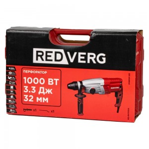 Перфоратор REDVERG RD-RH1100A (SDS-plus, 1000Вт, 3,3Дж)