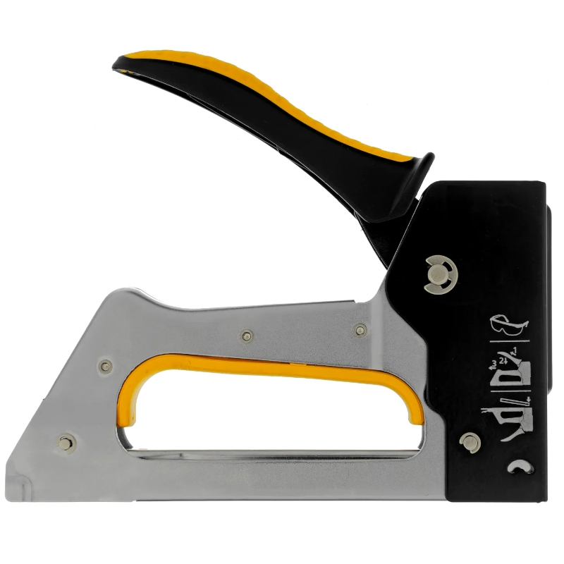 Степлер металлический, 2К рукоятка, тип 53, скобы 6-10мм Denzel 40222