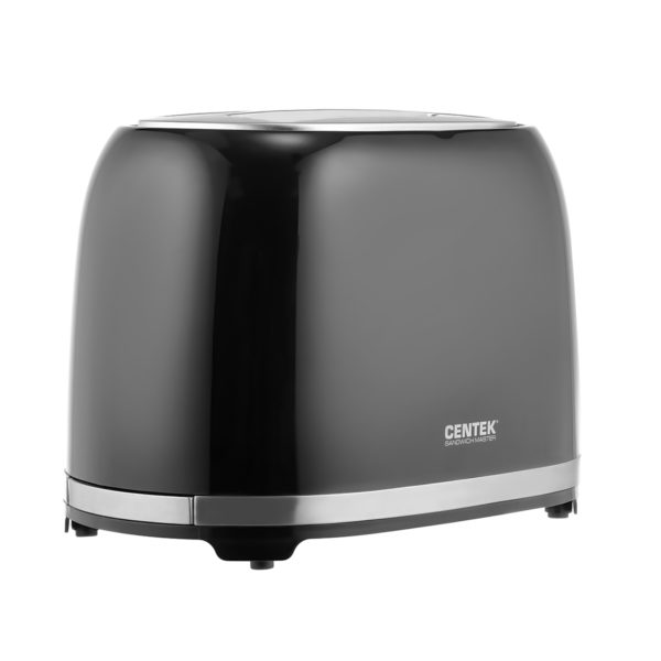 Тостер Centek СТ-1432 (черный) 850Вт, 7 ур. прожарки, 2 тоста, поддон, стоп, подогрев, разморозка