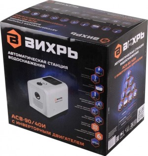 Насосная станция автомат. Вихрь АСВ-90/40И с инверторным двигателем 68/1/33