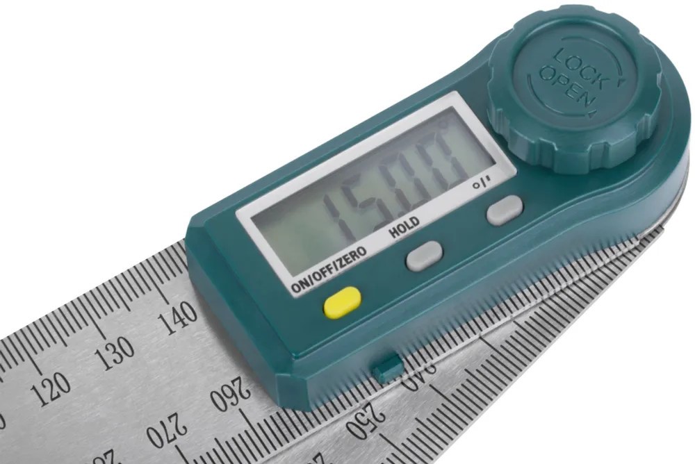 Угломер 200мм металличесский нержавеющий, с электронным отсчетом FIT 19320