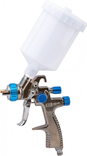 Краскопульт пневматический, пластиковый верхний бачок 600мл, 1,4мм FIT 81024