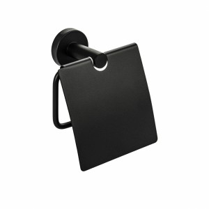 Держатель туалетной бумаги с экраном, нерж. ЧЁРНЫЙ GFmark 82003