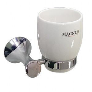 Стакан керамический с креплением к стене MAGNUS 85005