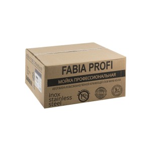 Мойка врез 50*50см, ДЕКОР, глубина 200мм + сифон FABIA PROFI 50503D