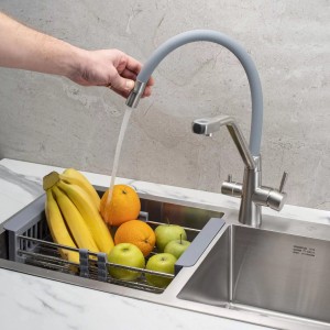 Коландер раздвижной для кухонной мойки D01A
