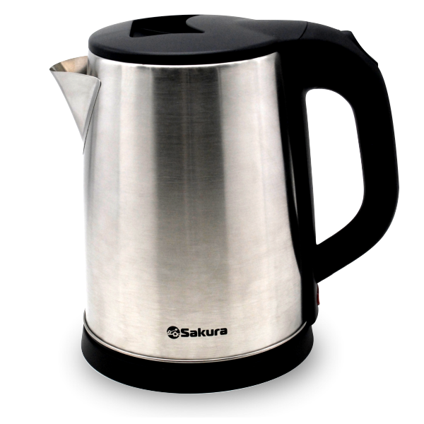 Чайник электр SA-2149 (2,0) нерж+черн д