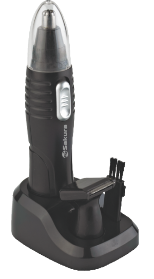 Триммер электр универсал 2 насадки Sakura SA-5528BK