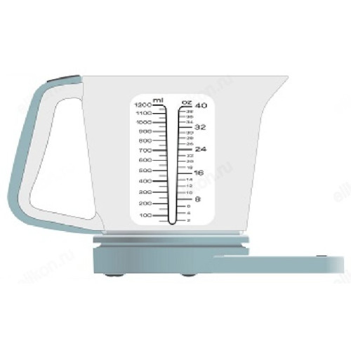 Весы кухонные 5кг элек голубой Sakura SA-6071BL