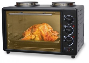 Духовка электро 2600Вт 21л 2конф черн Sakura SA-7027HBK