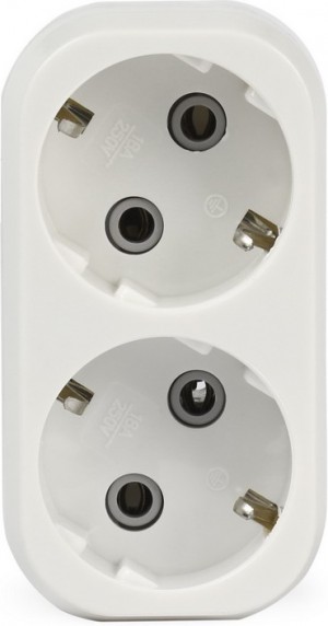 Разветвитель (двойник) с/з 16А Smartbuy SBE-16-A02-2