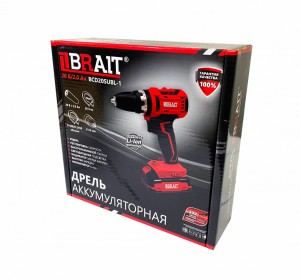 Дрель аккумуляторная BRAIT BCD20SUBL-1 (без АКБ и ЗУ) 21.01.130.070