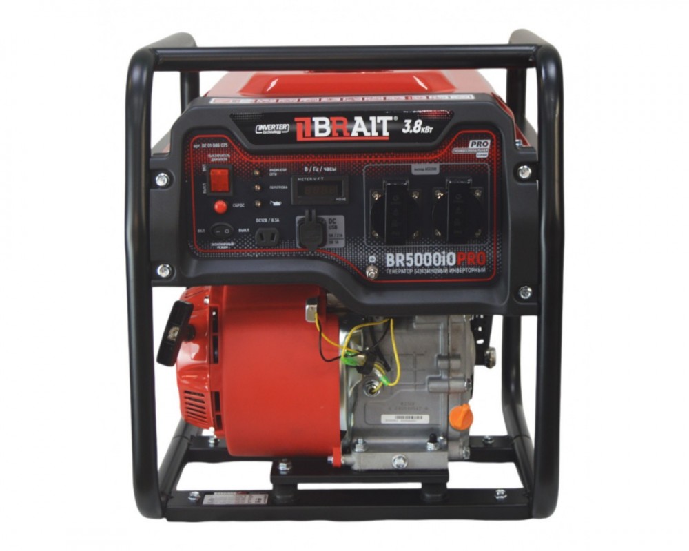 Бензогенератор BRAIT BR5000iOPRO инверторный 02.01.086.075