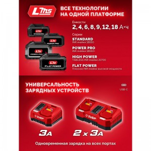 Дрель аккумуляторная ЗУБР ДШ-40-22 (сумка, 20В, 2*2Ач)