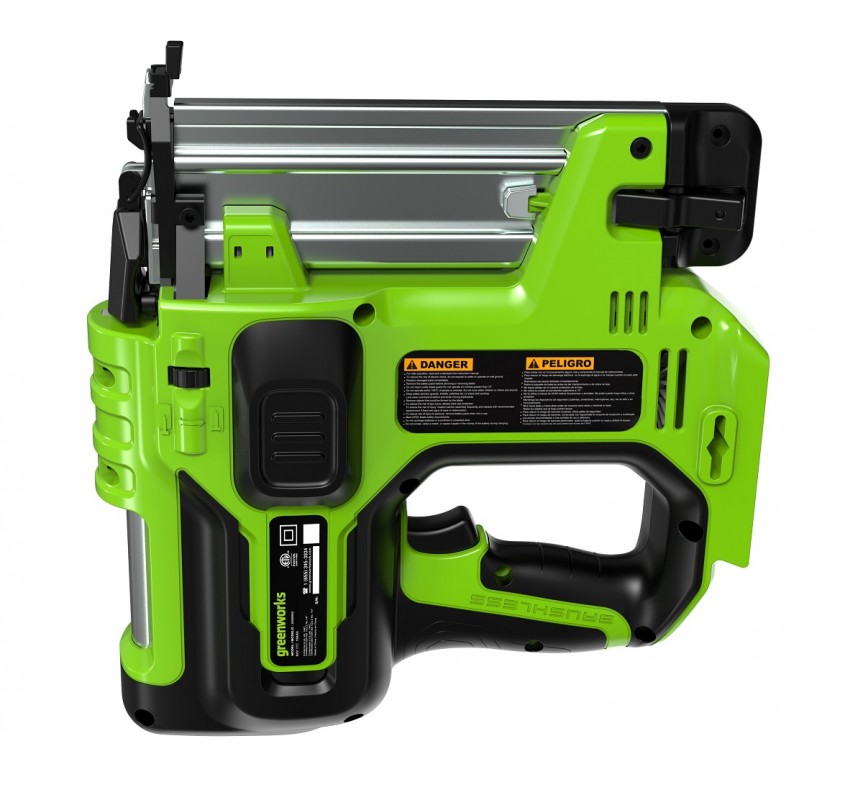 Пистолет гвоздезабивной акк Greenworks GD24BN (24V, 100уд./мин,18GA, 20-50мм, без АКБ/ЗУ) 3400707