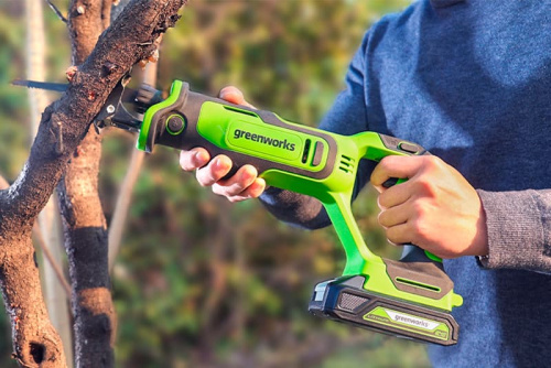 Пила сабельная аккумуляторная Greenworks GPT-BLRS-1 (24В, б/щ, без АКБ и ЗУ) 1200607