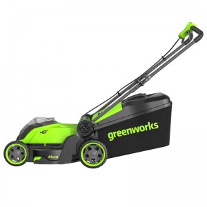Газонокосилка аккумуляторная Greenworks GD40LM411 (40В, 41см, 1*4Ач и ЗУ) 2521007UB