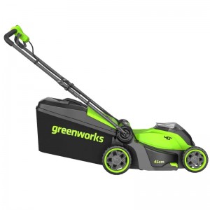 Газонокосилка аккумуляторная Greenworks GD40LM411 (40В, 41см, 1*4Ач и ЗУ) 2521007UB