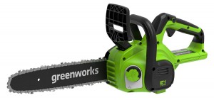 Пила цепная аккумуляторная Greenworks G24CS25K4 (24В, 25см, с 1*4Ач и ЗУ) 2007707UB