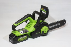Пила цепная аккумуляторная Greenworks G24CS25K4 (24В, 25см, с 1*4Ач и ЗУ) 2007707UB