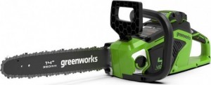 Пила цепная акк. Greenworks GD40CS15K2 (40V, 35см, БЕЗ АКБ/ЗУ) 2005707
