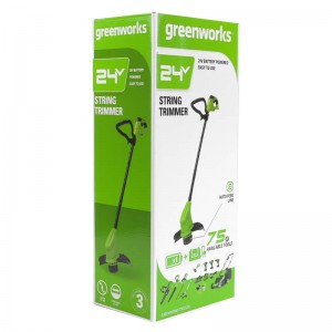 Триммер акк. GreenWorks G24LT25K2 (24V,25 см,1*2Ач и ЗУ) 2107207SA