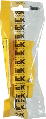 Вилка каучук прямая с/з 16А IP44 желтая ОМЕГА IEK PKR01-016-2-K05